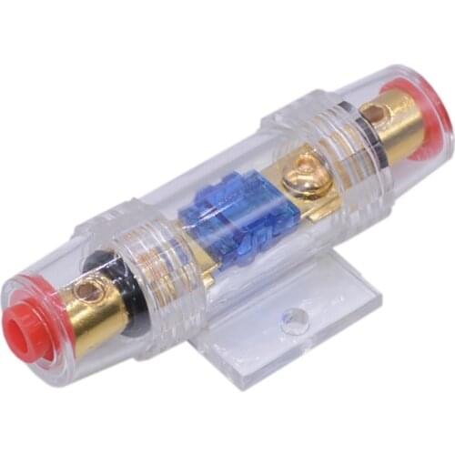 High current forkbolt car fuse holder modified car audio speaker fuse box 30A40A50A60A80A100A200A cylindrical fuse