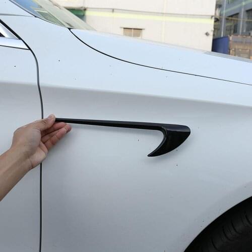 2pcs Glossy black ABS Car Side Fender Trim for Mercedes Benz E Class W213 C-Class W205 Refit E63S AMG Accessories