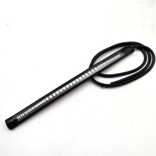 48 LED Flexible Motorcycle Light Strip Rear Tail Brake Stop Turn Signal Lamp Bar