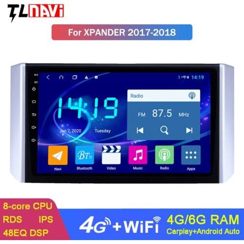 9 inch 4G+64G IPS Touch screen Android 9.0 Radio Car for Mitsubishi Xpander 2017 2018 GPS Bluetooth Navigation Player