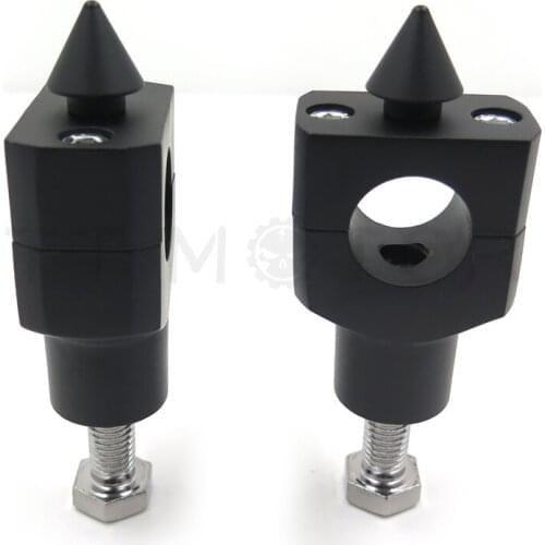 Aftermarket free shipping motorcycle parts Black Spike Universal 1" 25mm For Motorcycle Bike Handlebar Riser Clamp Taper