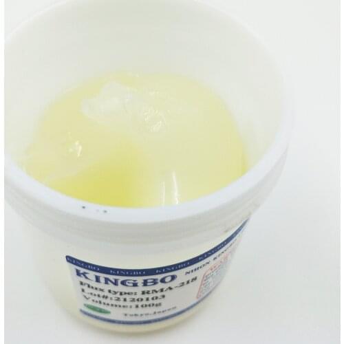 Promotions!! clear Kingbo RMA-218 bga Solder Flux Paste Solder 100g for SMT Reballing