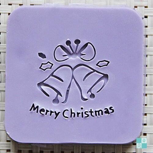 Arcylic Soap Stamp Christmas Bells Pattern For Handmase Soap Making Tools DIY Craft Standard 4CM