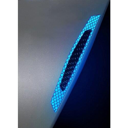 Car Personality Reflective Car Stickers Body Decoration Creative Car Door Anti-collision Stickers Carbon Fiber Warning Stickers