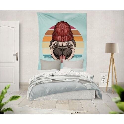 Belnido Home My Pug Wall Cloth 130*150 cm