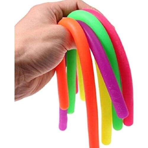 Children Adult Decompression Toy Luminous Noodle Stretch String TPR Rope Anti Stress Toys String Fidget Autism Vent Toys 30cm