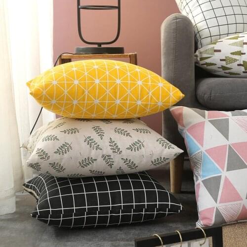 Four Seasons Double-Sided Pillow Cushion Living Room Sofa Office Car Waist Simple Style Special Offer Pillowcase Inserts