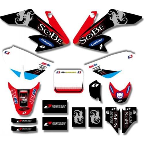 H2CNC GRAPHICS & BACKGROUND DECAL STICKER Kits For Honda CRF50 CRF50F 2004 - 2012 2005 2006 2007 2008 2009 2010 2011 CRF 50 50F