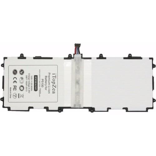ITopZea 1PCS 7000mAh SP3676B1A(1S2P) Replacement Battery For Samsung Galaxy Tablet Tab 2 Note 10.1 P5100 P5110 P7500 P7510 N8000