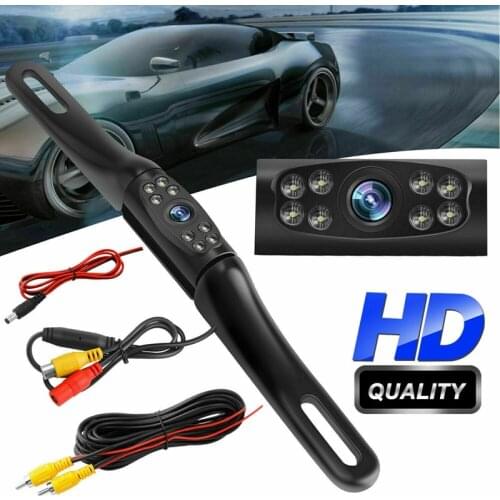 8LED HD Night Vision Waterproof Car Rear View Camera 170 Celsiusar Rear View Reverse Parking Camera