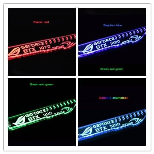 Graphics card support bracket bending resistance led Breathing lamp Stand Mounting Suitable for GTX 1080ti 1070ti 1060 ti