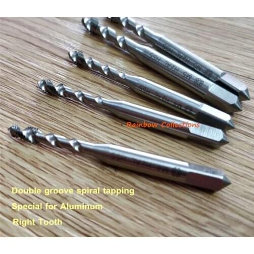 Hot sales!! 1pcs/lot M2-M10 Double groove spiral wire tapping special for aluminum with Smooth flute free shipping