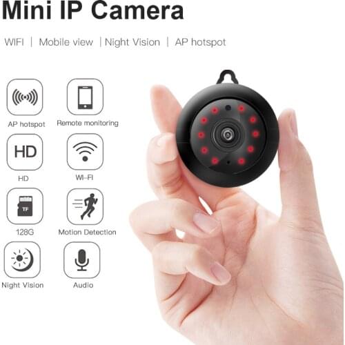MINI IP Camera Wireless Small CCTV WIFI 1080P Home Security Infrared Night Vision Motion Detection SD Card Slot Audio APP V380