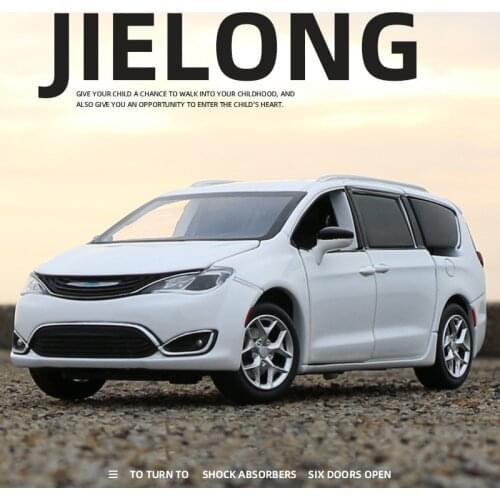 1:32 Chrysler Pacifica Van Alloy Toy Car Diecast MPV Model Sound Light Pull Back Children Gift Boys For Toys