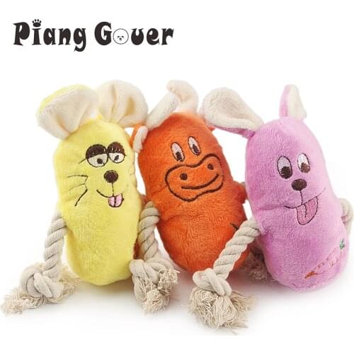 Soft Plush Mouse Pet Toys Cute Animal Rabbit Squeaky Sound Toys For Cow Cat Dog Toy