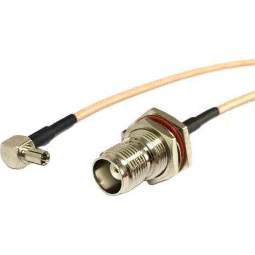 New TNC Male Plug Female Jack To TS9 Right Angle pigtail cable RG316 Wholesale Fast Ship 15CM 6" for 3G USB Modem