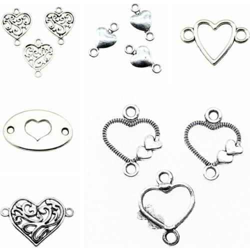 Tristana Heart Connector Charms designer charms for jewelry making diy jewelry kit accessories