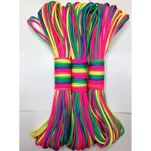 Rainbow Paracord 7 Strand Core Climbing Rope Parachute Cord Sports String