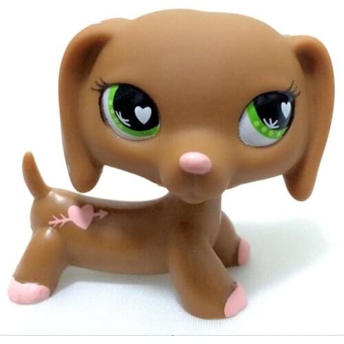 Rare animal pet shop lps toy dog dachshund brown 72 78 79 original character shepherd dog cocker spaniel great dog child gift