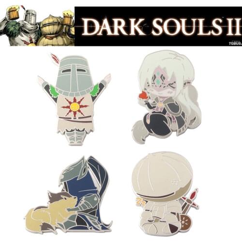 Dark Souls 3 Cosplay Props Enamel Badge Broochs Solaire of Astora ARTORIAS Onion Knight Badges Women Men Halloween Party Gifts