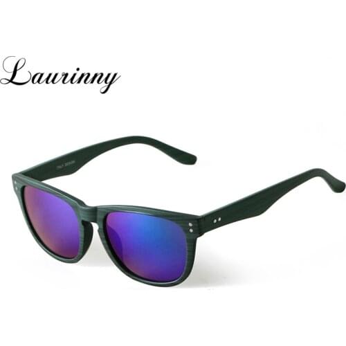 New Vintage Imitation Wood Frame Sunglasses Designer Fashion Mirror Lens Outdoor Women Shades Eyewear Sun Glasses Female UV400