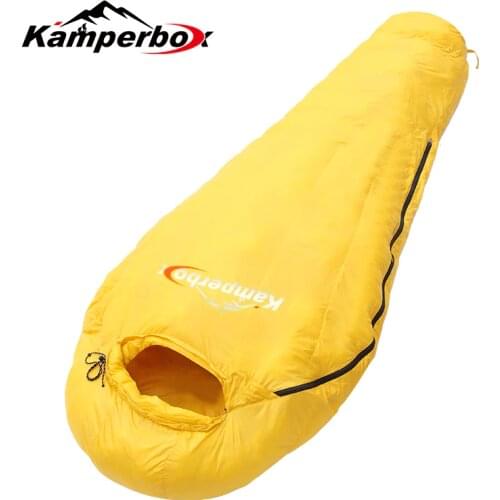 Kamperbox Sleeping Bag Winter for Camping Outside, Ultralight Sleeping Bag Synthetic CW300