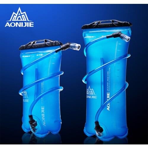 AONIJIE Sport Hydration Bladder Foldable PEVA Outdoor Water Bag For Trail Running Camping Hiking Marathon Cycling 1.5L 2L 3L