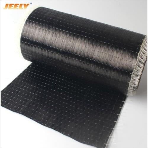Carbon Fiber 12K Unidirectional Fabric 300g/m2,200g/m2 Carbon Yarn Woven Interlayer Reinforcement Cloth 0.2m width