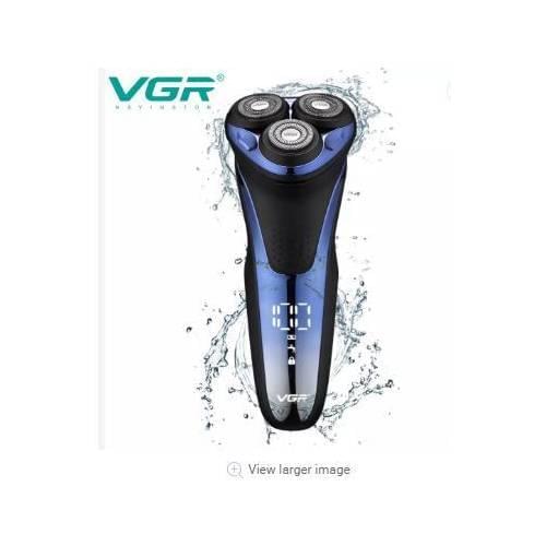 VGR Wet Dry Electric Rechargeable Shaver Triple Blade Whole Body Washable