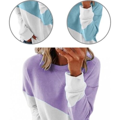 Women Accessory Beautiful Breathable Round Neck T-Shirt Top Lady T-Shirt Long Sleeve for Dating