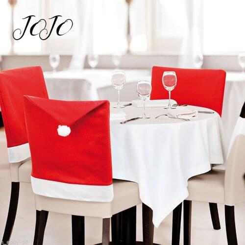 JOJO BOWS 1pc Christmas Non-woven Chair Cover Party Holiday Decoration Christmas Decoration For Home Table Scene Emblishment