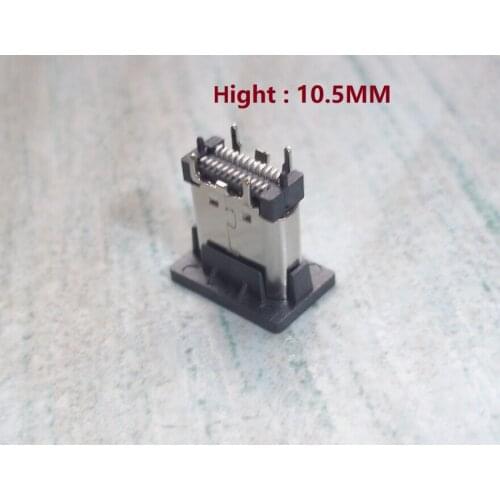 10pcs/lot type c 180 degree 24P 10.5mm Hight USB 3.1 connector for mobile phone charging port connector