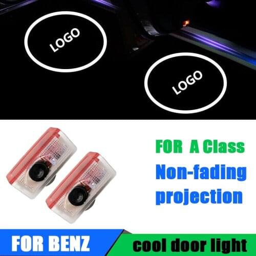 2PC 12V LED car door laser projector logo Welcome Shadow Lamp for Mercedes / Benz A Class