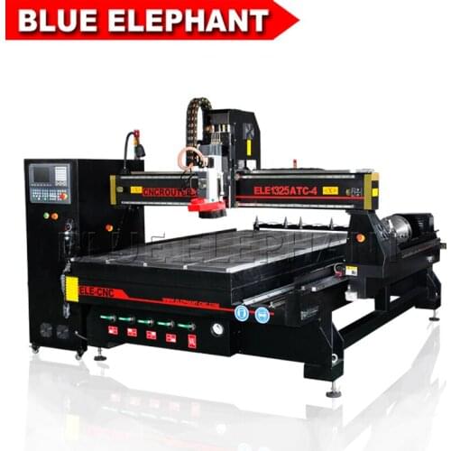 CNC 4 Axis With Rotary Device CNC 1530 Router Cutting Machine ATC Auto Tool Change Woodworking Machine