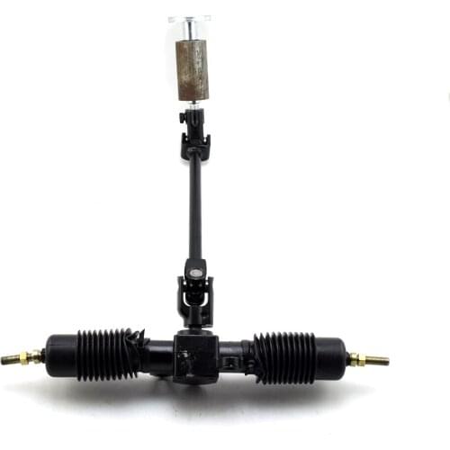 420mm Gear Rack Pinion 390mm U Joint Tie Rod Knuckle Assy Fit For China 110cc Go Kart Buggy UTV Bike Parts