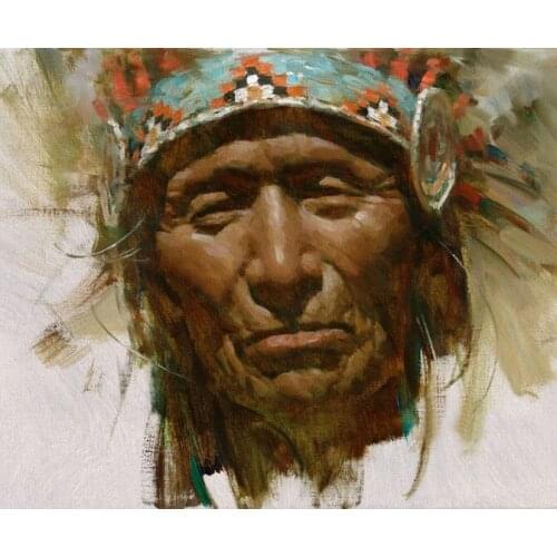 Abstract portrait 100% hand painted angel girl art oil painting canvas