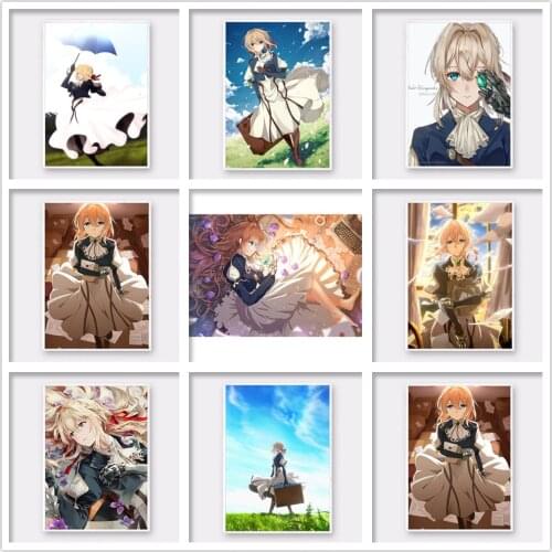 Diamond Embroidery 5D Anime Violet Evergarden Mosaic Picture Home Decoration Painting Cross Stitch Wall Sticker Handmade