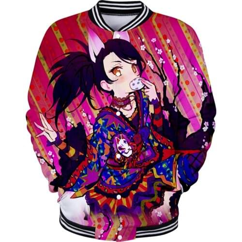 Idol Time Pripara 3D autumn winter Holiday Men/Women casualStreetwear Baseball Uniform Streetwear Kawaii Style