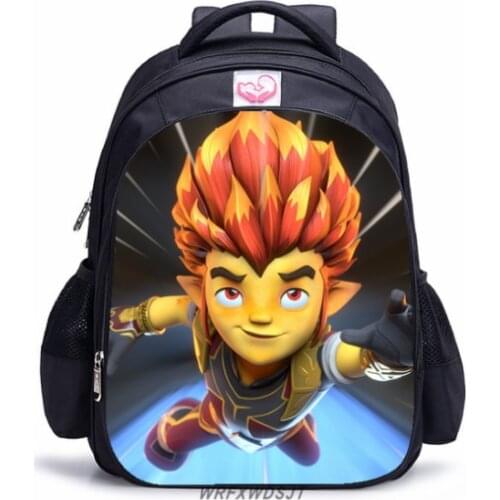 16 inch Game Gormiti Children School Bags Orthopedic Backpack Kids School Boys Girls Mochila Infantil Bags