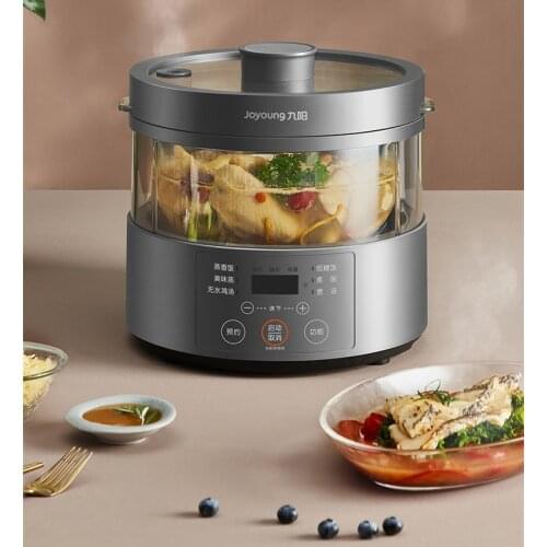 220V 3L Electric Steam Rice Cooker Intelligent Multifunctional Lowering Sugar Rice Cooking Pot & Glass Inner Liner EU/UK/AU/US