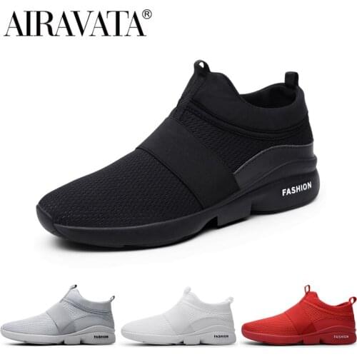 Newbeads Mens Running Slip On Sock Sneakers Mesh Breathable Light Shoes Casual Flying Woven Soft Walking Shoes Plus Size Tennis