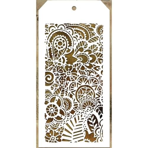 2021 New Label Tag Plastic Stencil For DIY Making Jungle Pattern Background Scrapbooking Card No Metal Cutting Dies Stamps Sets
