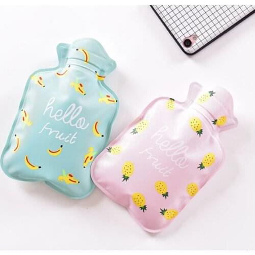 New Cartoon Hand Po Warm Water Bottle Cute Mini Hot Water Bottles Small Portable Hand Warmer Water Injection Storage Bag Tools