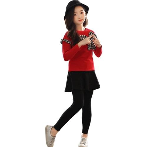 Teen Girls Clothing Sweatshirt + Pants Childrens Clothes For Girls Casual Style Teenage Clothes For Girls Spring Autumn Kids Tr