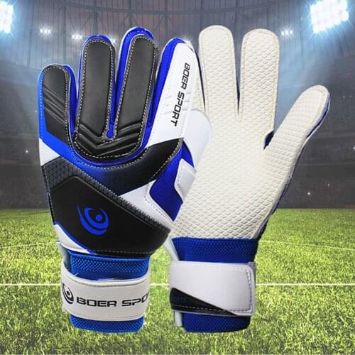 Professional Hand Protection Children Kids Wearable Anti-Slip Goalkeeper Double Protect Soccer Goalie Gloves Full Finger