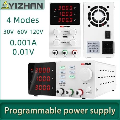 60V 30V Programmable Adjustable Power Supply Laboratory 4 Modes DC Feeding Switching Power Source 4 Digital Display Supplies