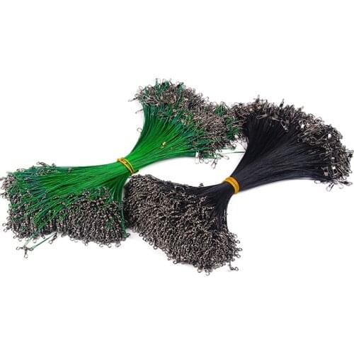 Outdoor Fishing Gear Fishing Leash Anti Bite Steel Line Connector Leader Resistant Tension Fishing Wire Tackle Accessories