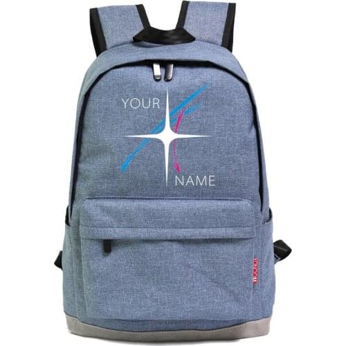Your Name Student School Shoulder Bag Cosplay Backapck Teentager Laptop Travel Bags Rucksack Gift