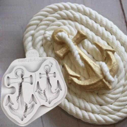 Anchors Silicone Mold Fondant Cakes Decorating Tools Silicone Moulds Sugarcraft Chocolate Baking Tools For Cakes Gumpaste Form