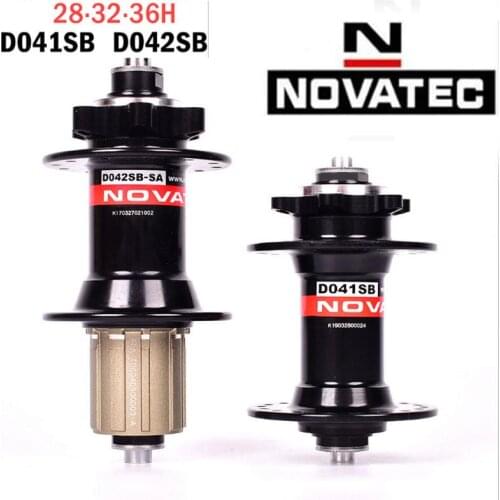 Mountain Bike Hub Novatec hub D041SB D042SB disc card brake MTB bearing bicycle hubs 28 32 36 Holes red black 8/9/10/11speed